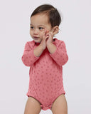 RADYAN® Infant Fine Jersey Long Sleeve Bodysuit Soft Cotton Fabric with Comfortable Snap Closure