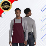 Port Authority® Medium-Length Apron with Pouch Pockets