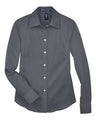Devon & Jones® Women’s Solid Stretch Twill Woven Dress Shirt Non-Iron Professional Shirting with Flattering Fit