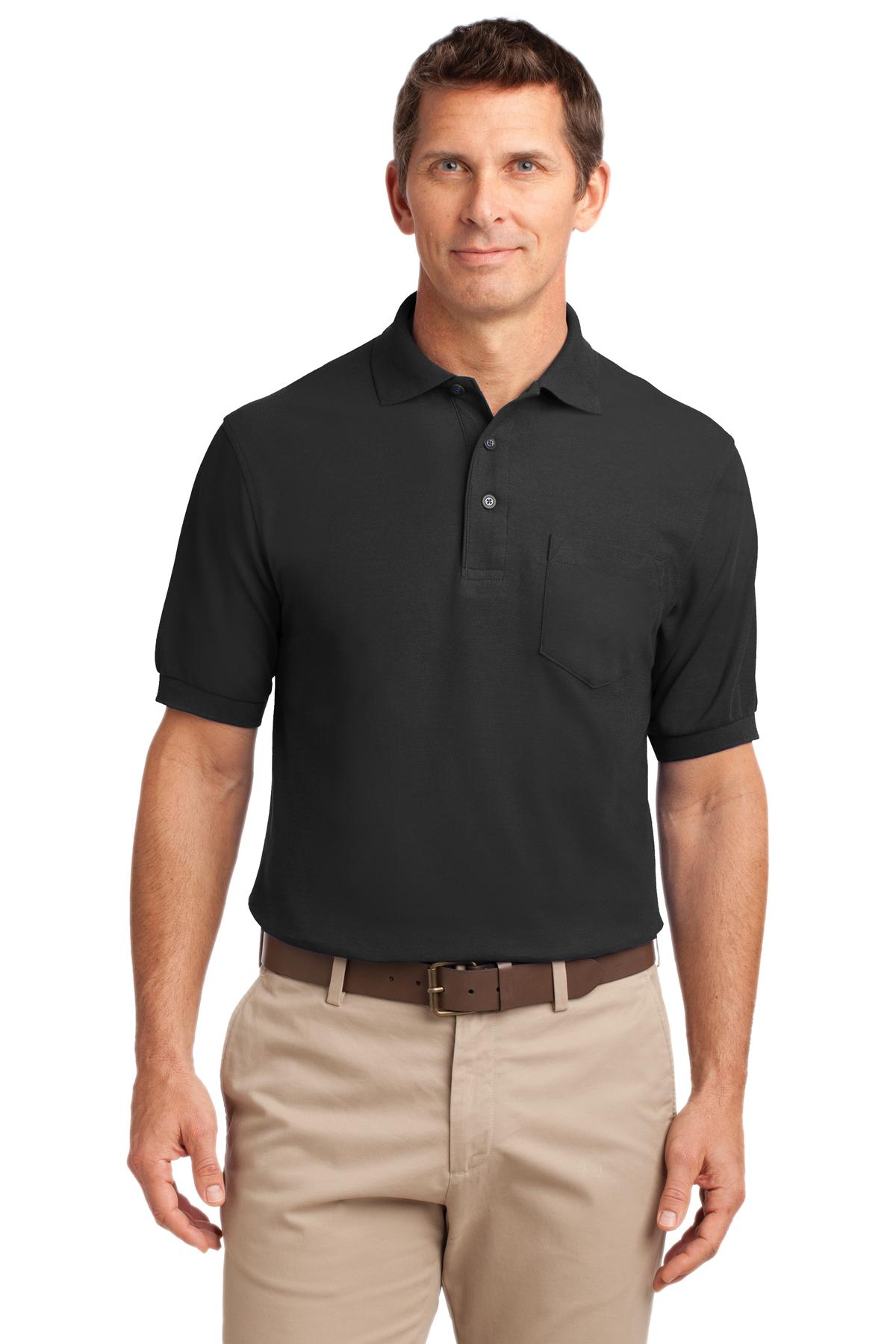 Port Authority® Silk Touch Polo with Pocket