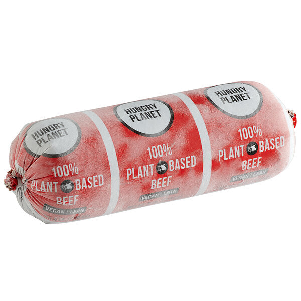 Hungry Planet Beef Plant-Based Vegan Ground Beef Chub 5 lb.