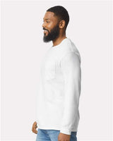Gildan® Ultra Cotton Long Sleeve Crewneck Pocket T-Shirt - 2410