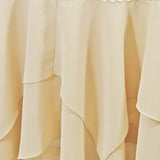 10 Pieces Ivory Ruffled Ice Crushed Velvet Chair Bands for Luxurious Event Decor 8 x 13 inches