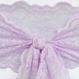 10 Pieces Lavender Caspari Lace Chair Sashes for Elegant Party and Wedding Decor 9" x 108"
