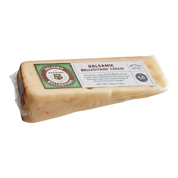 Sartori Balsamic BellaVitano Cheese 5.3 oz. Wedge - 12/Case