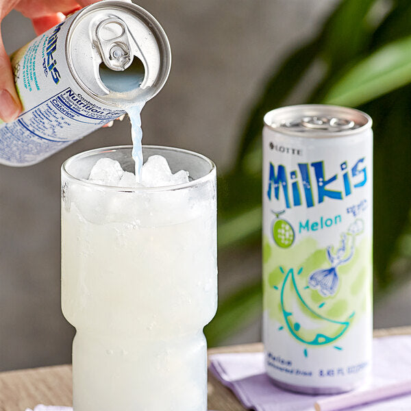 Milkis Melon Milk Soda 8.45 fl. oz. - 30/Case