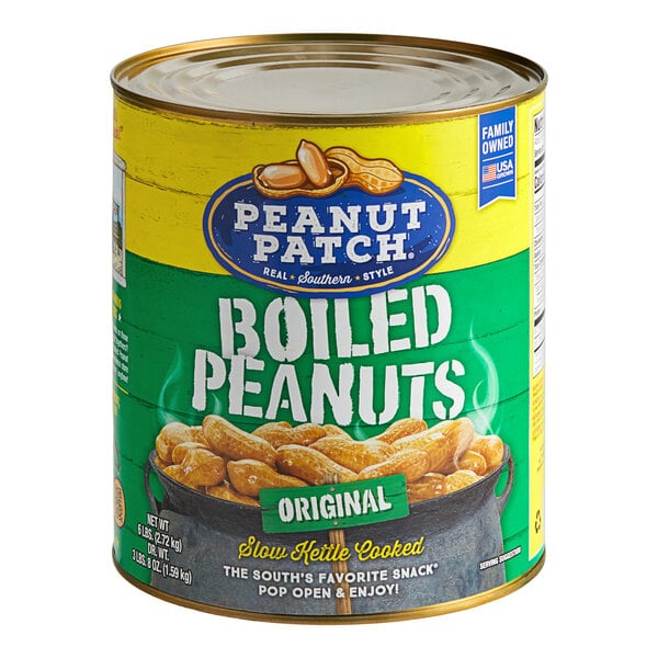 Peanut Patch Original Boiled Peanuts #10 Can - 6/Case