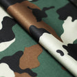 Camo Collage Polyester Spandex Fabric - Green Camouflage Print, 58/60" Width, 240 GSM (1 Yard)
