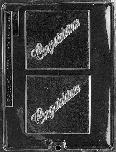 Congratulations Card Chocolate Mold - LPG020