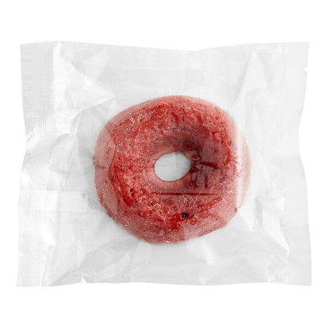 Southern Roots Individually Wrapped Vegan Red Velvet Cake Donut 2.36 oz. - 48/Case