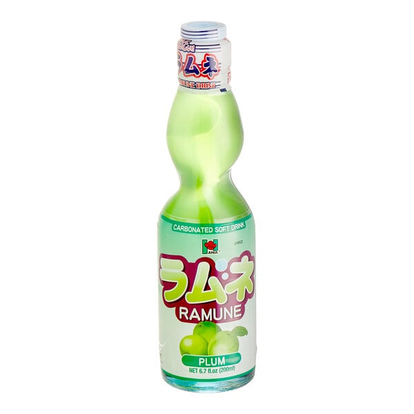 Hana Ramune Plum Soda 6.7 fl. oz. - 24/Case