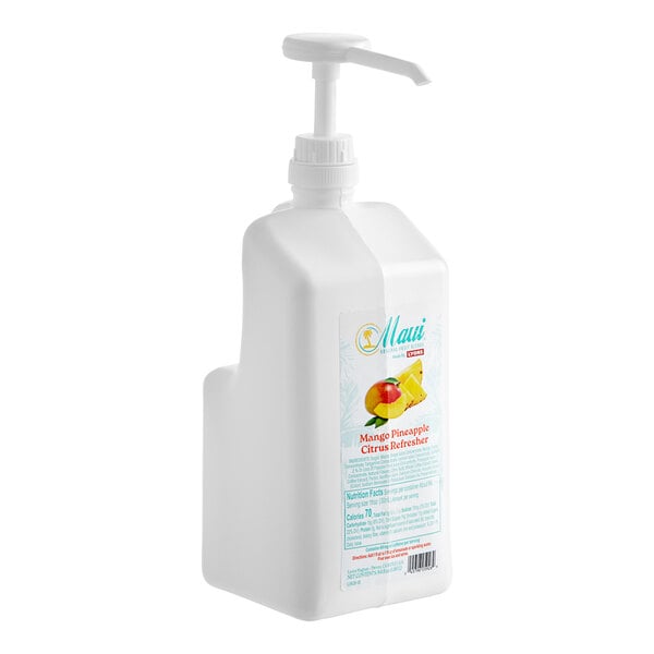 Maui by Lyons Mango Pineapple Citrus Refresher Beverage 7:1 Concentrate 64 fl. oz. - 4/Case