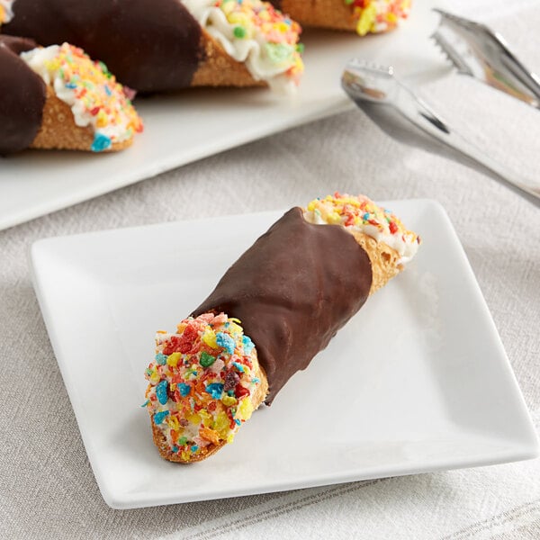 Vaccaro's Desserts Chocolate Cannoli Shell 1 oz. - 48/Case