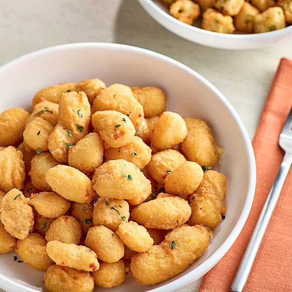 Ellsworth Cooperative Creamery Natural Beer-Battered Fried Cheddar Cheese Curds 2.5 lb. - 4/Case