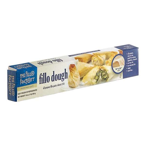 Fillo Factory #4 14" x 18" Fillo Dough Sheets 1 lb. - 24/Case