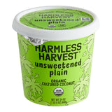 Harmless Harvest Plain Unsweetened Dairy-Free Yogurt Alternative 24 oz. - 6/Case