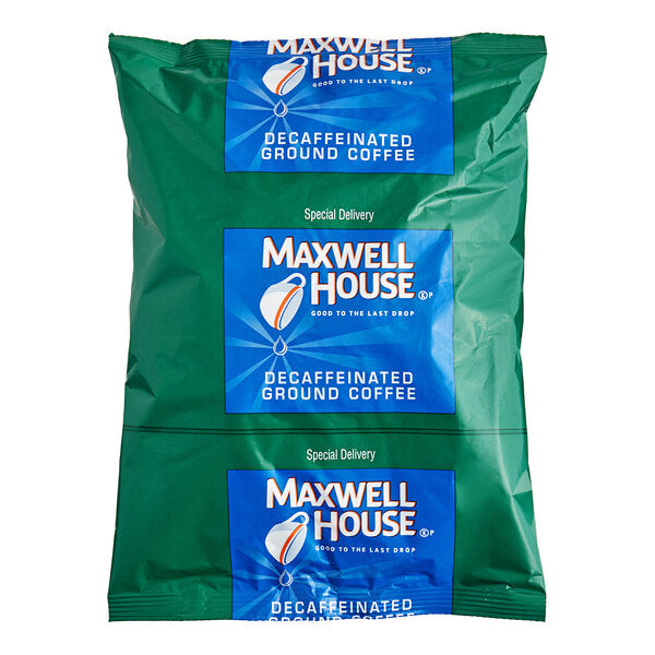 Maxwell House Special Delivery Decaf 10-Cup Coffee Filter Pack 1.3 oz. - 42/Case