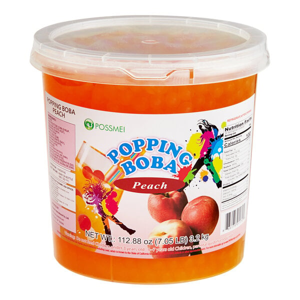 Possmei Peach Popping Boba 7.05 lb.