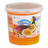 Possmei Passion Fruit Popping Boba 7.05 lb. - 4/Case