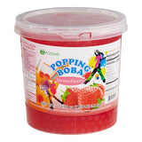Possmei Strawberry Popping Boba 7.05 lb. - 4/Case