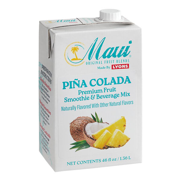 Maui by Lyons Pina Colada Smoothie / Beverage Mix 46 fl. oz. - 6/Case