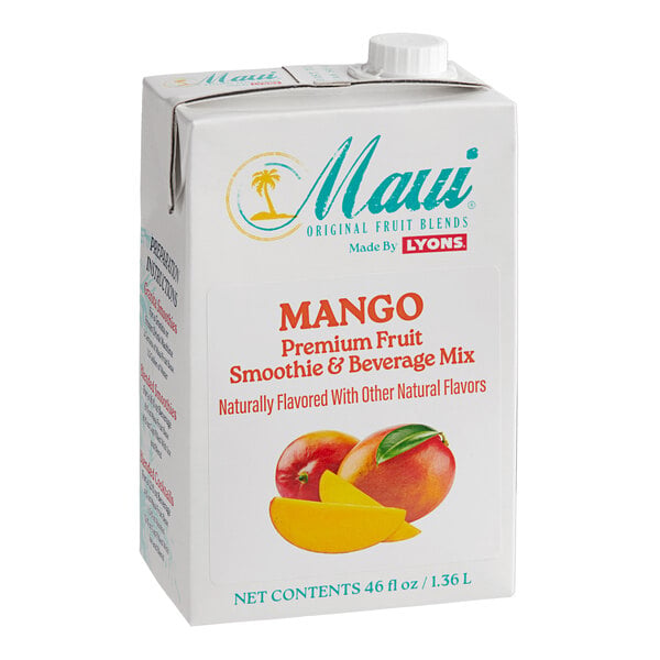 Maui by Lyons Mango Smoothie Mix 46 fl. oz. - 6/Case