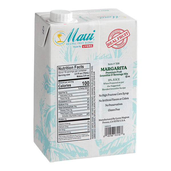 Maui by Lyons Margarita Smoothie / Beverage Mix 46 fl. oz.