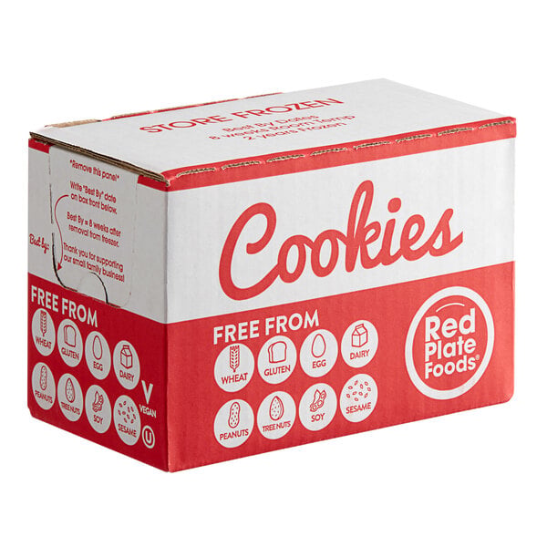 Red Plate Foods Individually Wrapped Vegan Ginger Cookie 1.76 oz. - 12/Case