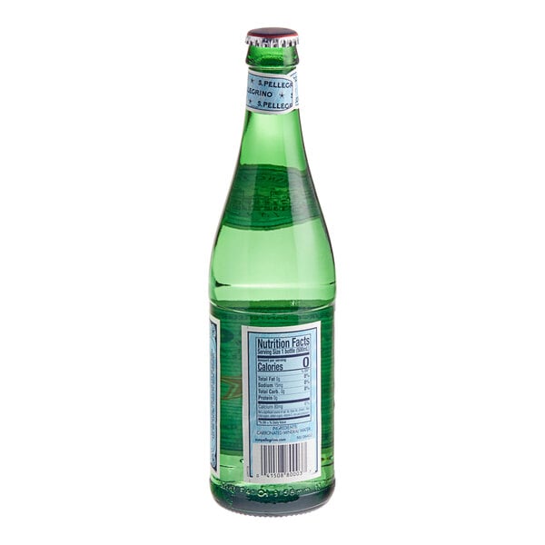 San Pellegrino Sparkling Natural Mineral Water 500 mL Glass Bottle - 24/Case