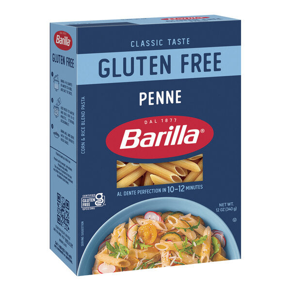 Barilla 12 oz. Gluten-Free Penne Pasta - 8/Case
