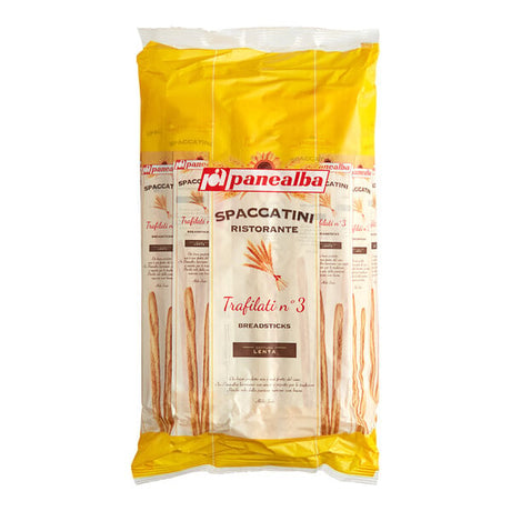 Panealba Thin Grissini Breadsticks 20-Count Bag - 16/Case
