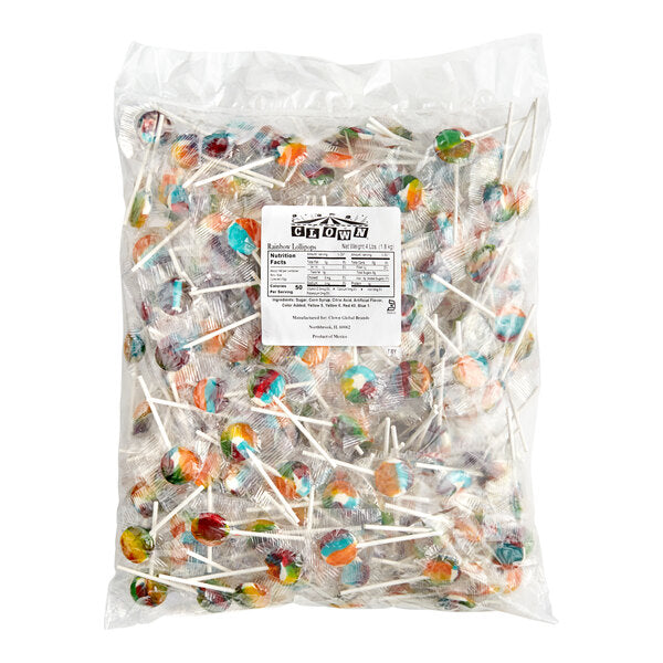 Clown Pops Tutti Frutti Lollipops - 1,170/Case