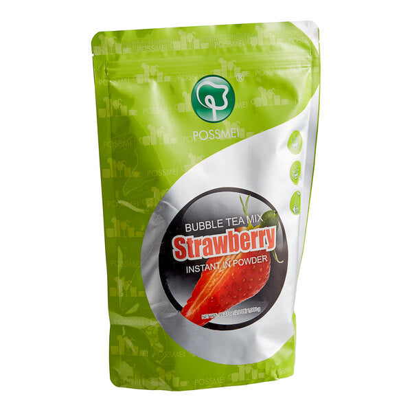 Possmei Strawberry Powder Mix 2.2 lb. - 10/Case