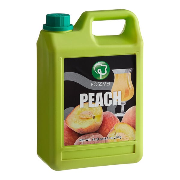 Possmei Peach Concentrated Syrup 64 fl. oz.