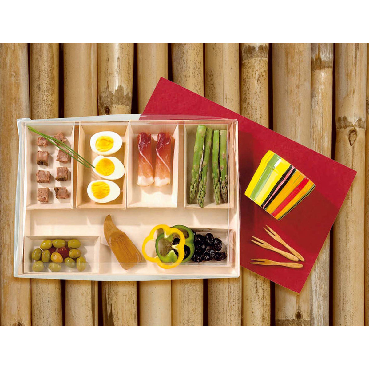 Packnwood Kamala Bamboo Mini Fork 3.5" - Case of 500