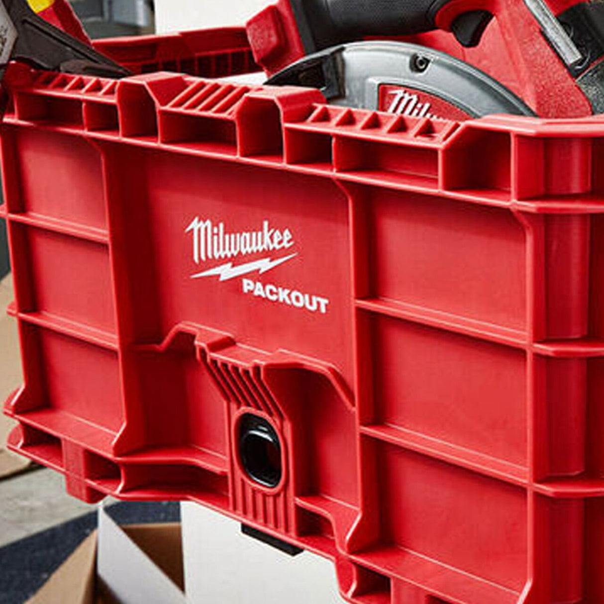 Milwaukee 48-22-8440 Packout 18.6" Tool Storage Crate – Heavy-Duty, 50 lbs Capacity