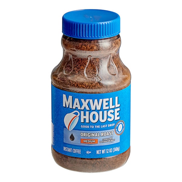Maxwell House Original Roast Instant Coffee 12 oz. - 6/Case