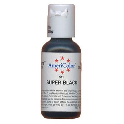 Super Black Soft Gel Paste Food Color - AmeriColor 101