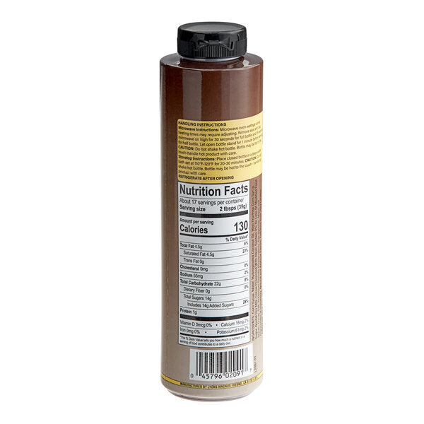Lyons Rich N' Creamy Chocolate Hot Fudge Topping 18 fl. oz. (23 oz.) - 12/Case