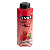 Lyons Designer Dessert Strawberry Flavoring Sauce 12 fl. oz. (16 oz.) - 12/Case