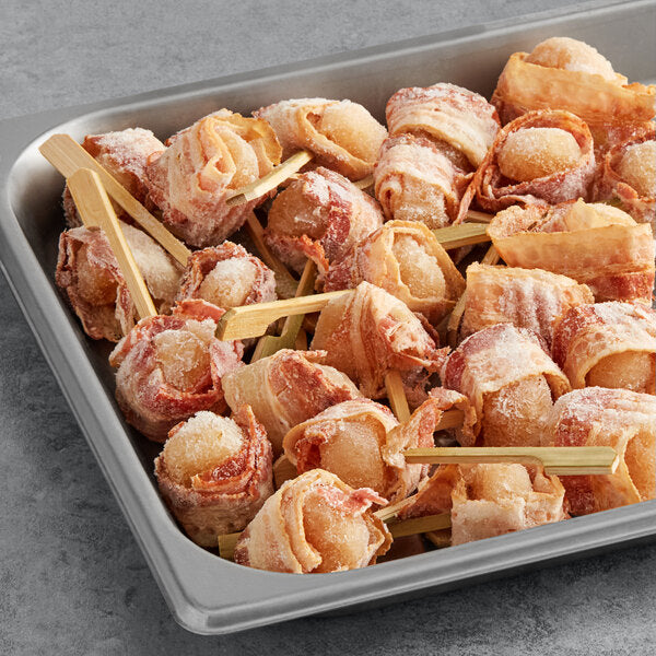 Cuisine Innovations Bacon Wrapped Water Chestnut 0.56 oz. - 100/Case