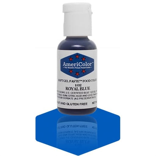 Royal Blue Soft Gel Paste Food Color - AmeriColor 102