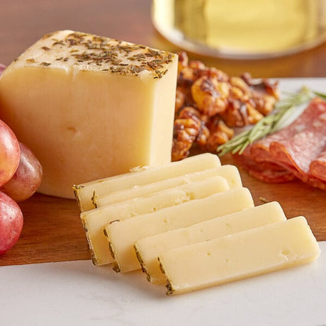 Sartori Rosemary and Olive Oil Asiago Cheese 5.3 oz. Wedge - 12/Case