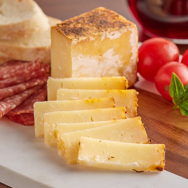 Sartori Tomato Basil BellaVitano Cheese 5.3 oz. Wedge - 12/Case