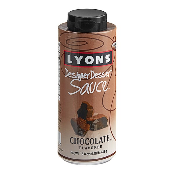 Lyons Designer Dessert Chocolate Flavoring Sauce 12 fl. oz. (15.8 oz.) - 12/Case