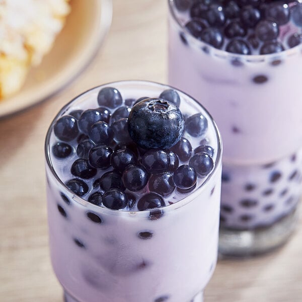 Possmei Blueberry Popping Boba 7.05 lb. - 4/Case