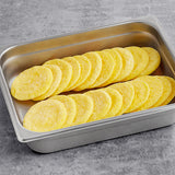 Papetti's 3 1/2" Round Scrambled Egg Patty with Medium Browning 1 oz. - 144/Case