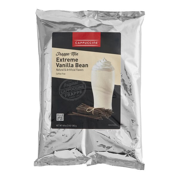 Cappuccine Vanilla Bean Frappe Mix 3 lb. - 5/Case
