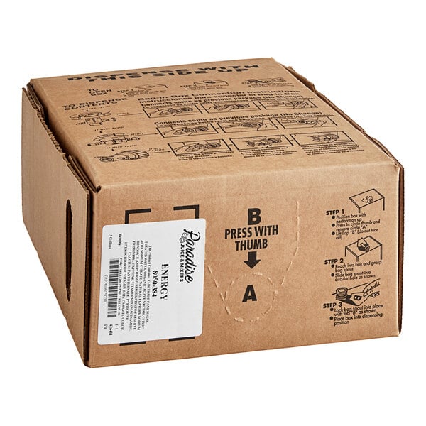 Paradise Energy Drink Syrup Bag in Box 3 Gallon