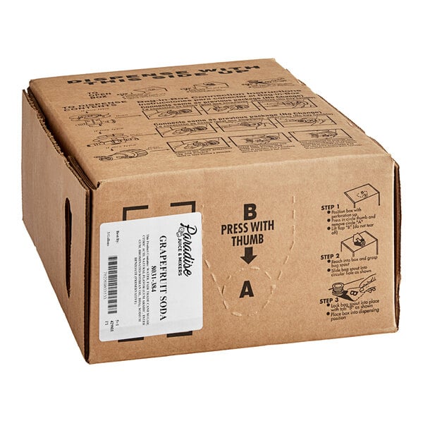 Paradise Grapefruit Soda Syrup 3 Gallon Bag in Box
